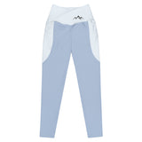 Crossover leggings with pockets