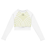 Recycled long-sleeve crop top